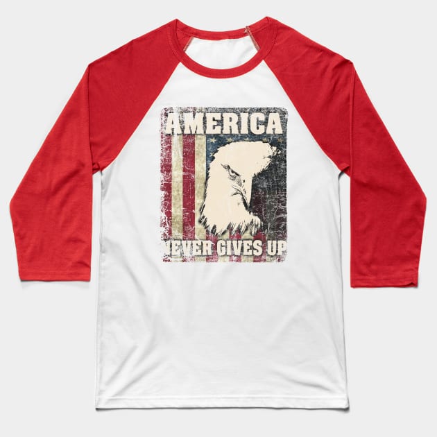 america Baseball T-Shirt by martian